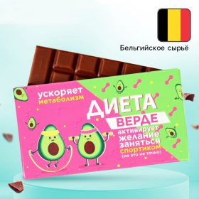 Шоколад молочный "Похудин - верде", 27 г