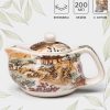 Чайник керамический заварочный с металлическим ситом «Пейзаж», 200 мл