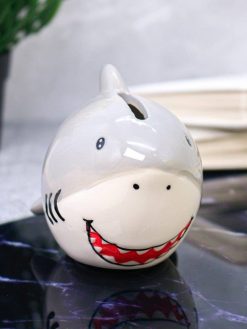 Alternative view of Копилка керамическая «Акула/Shark», grey (15х8,5 см)