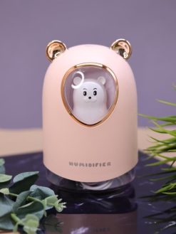 Настольный увлажнитель воздуха - ночник "Bear in a spacesuit", pink, (портативный, USB)