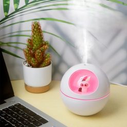 Alternative view of Настольный увлажнитель воздуха - ночник "Bunny in pink glasses", white, (портативный, USB)