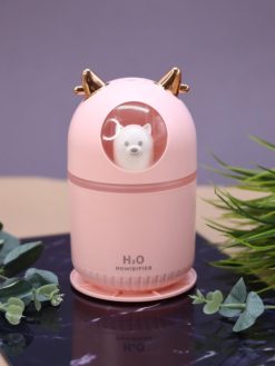 Alternative view of Настольный увлажнитель воздуха - ночник "Cat in a spacesuit", pink, (портативный, USB)