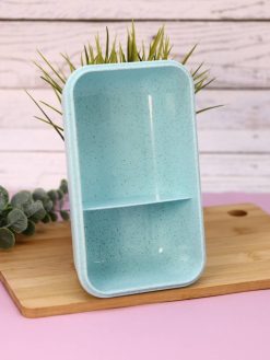 Ланчбокс "Beautiful life", green (ложка+вилка) 1100 мл