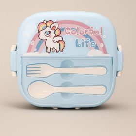 Ланчбокс "Rainbow unicorn", blue