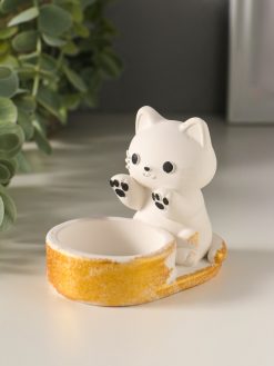 Alternative view of Подсвечник на 1 свечу «Котик», 8.5×7×5.5 см