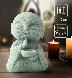 Подставка для благовоний палочек «Маленький монах Сян Дао», 3.5×3×5.5 см