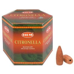 Благовония конусные HEM Citronella ЦИТРОНЕЛЛА, 40 шт.