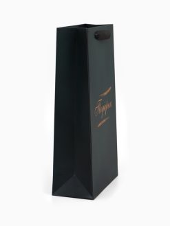 Пакет подарочный ламинированный под две бутылки «Элегантность», 35×20×9 см