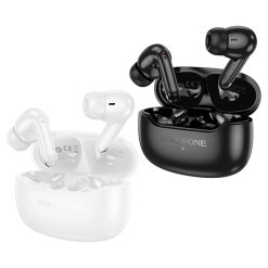 Беспроводные наушники Borofone FQ1 Plus, Shine, Bluetooth, TWS, цвет: чёрный