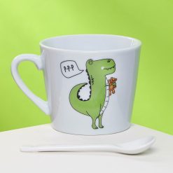 Кружка с ложкой "Динозавр", 180 мл