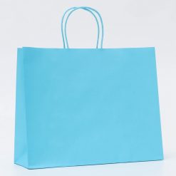 Alternative view of Пакет крафт голубой, круглая ручка, 31.5×25×11.5 см, 120 г