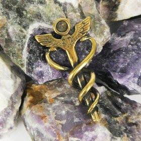 Амулет Жезл Гермеса, бронза, 28*22*2мм