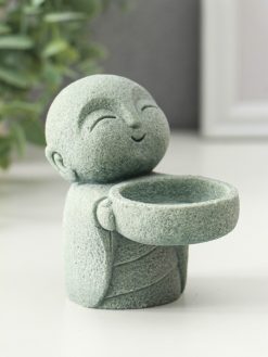 Alternative view of Подсвечник на 1 свечу песчаник «Маленький монах», d=4 см, 6×9×8.5 см