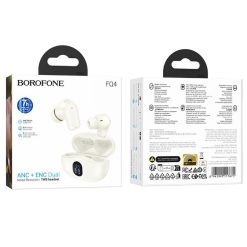 Беспроводные наушники Borofone FQ4, Lighten, Bluetooth, TWS, цвет: белый
