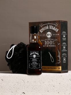 Alternative view of Подарочный набор «Крутой мужик», гель для душа виски 250 мл и мочалка для тела