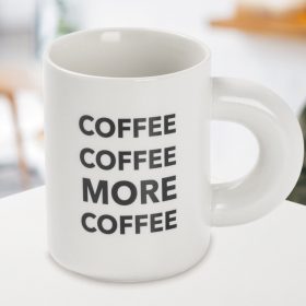 Кружка Coffee more, фарфор, 400 мл