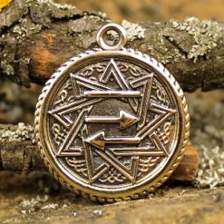 Амулет № 08, Чертог Бусла (Аиста), бронза, 27*31мм