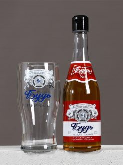 Подарочный набор «Будь!», гель для душа пиво 500 мл и стакан для пива 500 мл, Чистое счастье