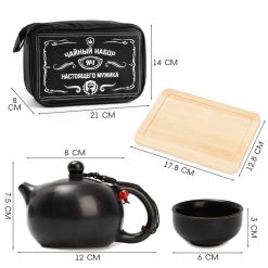 Alternative view of Набор для чайной церемонии "Для настоящего мужика", на 4 персоны, чашка 45 мл,чайник 180 мл