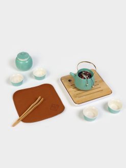 Набор для чайной церемонии «Хасима», 9 предметов, на 4 персоны, чашка 40 мл, чайник 200 мл, керамика