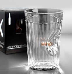 Стакан "Непробиваемый", с пулей, граненый, 250 мл