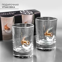 Стопки "Непробиваемые", 2 шт., с пулей, 50 мл