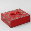 Подарочная коробка "Красный бантик", 25,5*20,5*8,5