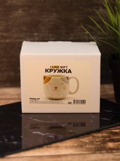 Кружка керамическая «Happy cat», 460 мл