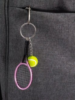 Alternative view of Брелок iLikeGift "Tennis racket", pink (2.8*10 см)