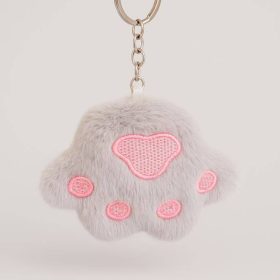 Плюшевый брелок "Пушистые когти", серый