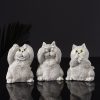 Набор фигурок «Три кота: ничего не вижу, не слышу, не говорю», гипс, 7 см, серый