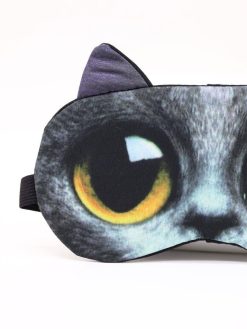 Alternative view of Маска для сна GIRLY "Кошачий глаз", темно-серая