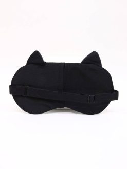 Маска для сна GIRLY "Кошачий глаз", темно-серая