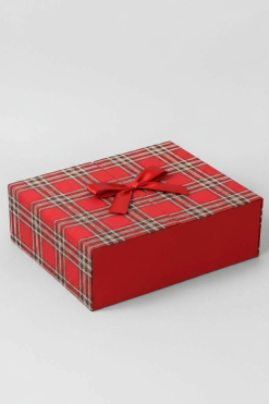 Подарочная коробка "Красный бантик", 18,5*13*7