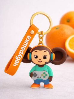 Брелок с ремешком "Чебурашка геймер"