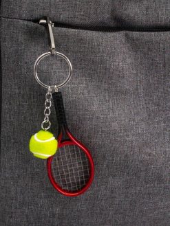 Alternative view of Брелок iLikeGift "Tennis racket", red (2.8*10 см)