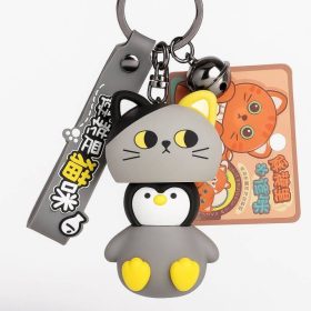 Брелок "Притворись котом", серый