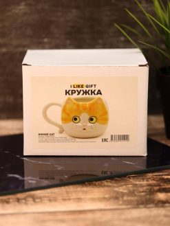 Кружка керамическая «Ginger cat», orange (410 мл)