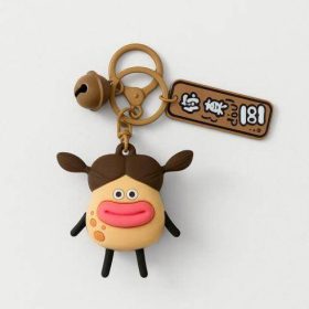 Брелок "Fried potato girl", pink lips