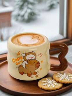 Alternative view of Кружка «Capybara and pig», (380 ml)