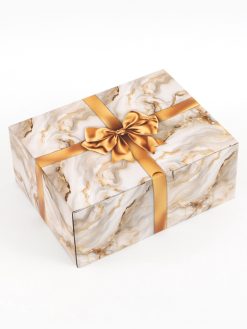 Коробка подарочная самосборная «Бант», 30×23×12 см