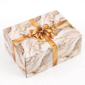 Коробка подарочная самосборная «Бант», 30×23×12 см