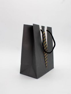 Пакет подарочный "Деловой костюм", галстук (18*23*10)