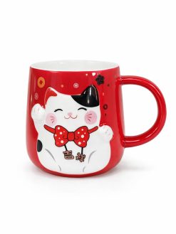 Кружка «Lucky cat», red