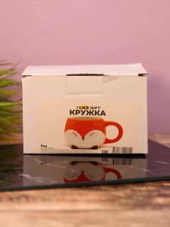 Кружка керамическая «FOX», orange, 450 мл