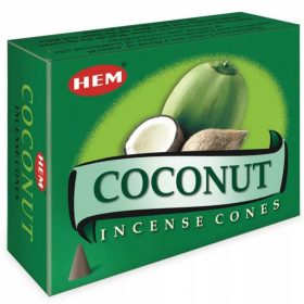 HEM конусные благовония Coconut КОКОС, 10 шт.