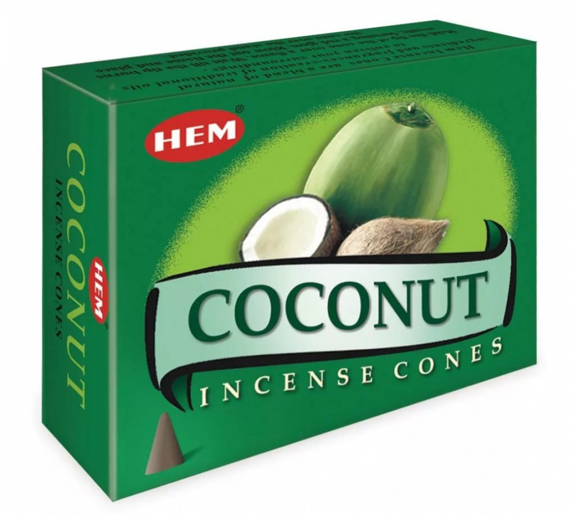 HEM конусные благовония Coconut КОКОС, 10 шт. 2 nana.by HEM конусные благовония Coconut КОКОС, 10 шт.