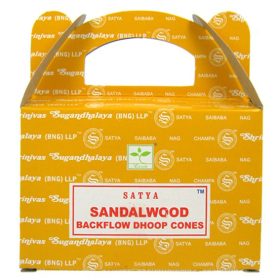 Благовония Satya "пуля" Sandalwood САНДАЛОВОЕ ДЕРЕВО (стелющийся дым) масала