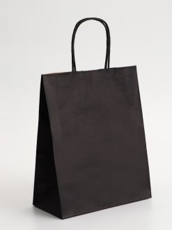 Пакет крафт «Радуга», чёрный, 22х12х25 см, 150 г/м2