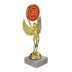 Alternative view of Наградная фигура Ника с вкладышем «С Юбилеем 50», 18 см